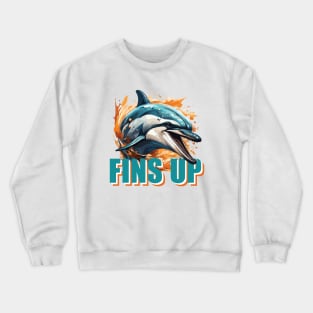 FINS UP DOLPHINS Crewneck Sweatshirt